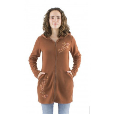 CHAQUETA LARGA POLAR ORDAL