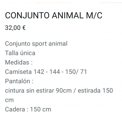 CONJUNTO ANIMAL